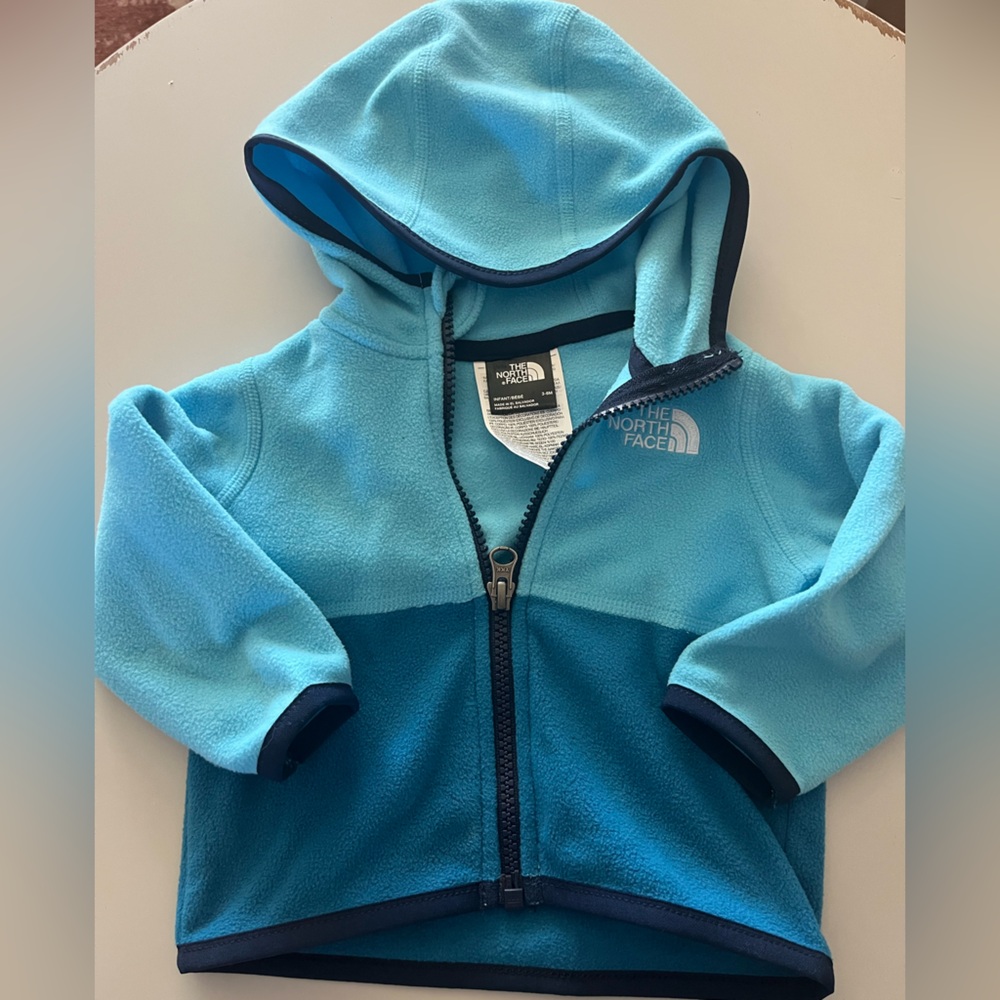 The North Face Two-Tone Blue Fleece Hoodie